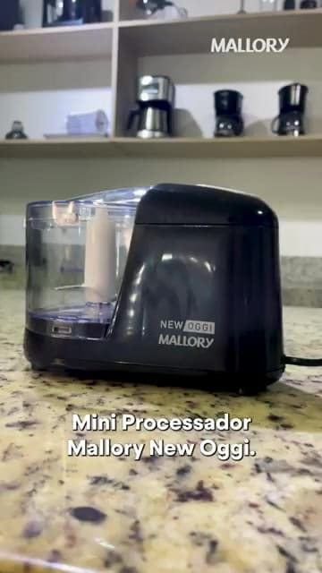 Processador Triturador De Alimentos New Oggi Mallory Cor Preto