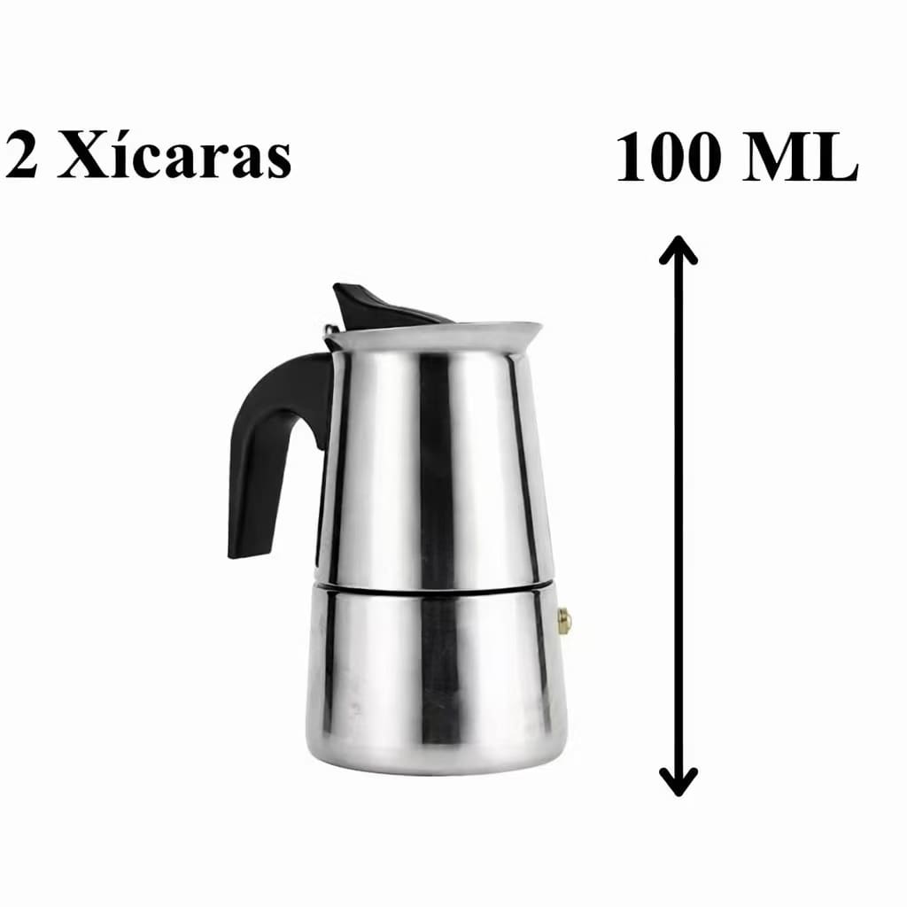 Cafeteira Italiana Inox Espresso Fogão Gás ou Indução.